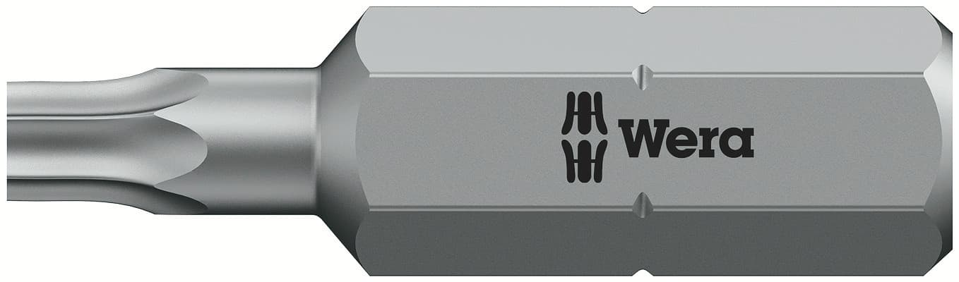 Бита 867/1 Z TORX BO с отверстием под штифт вязкая твердость хвостовик 1/4 C 6.3 TX 15X25 мм