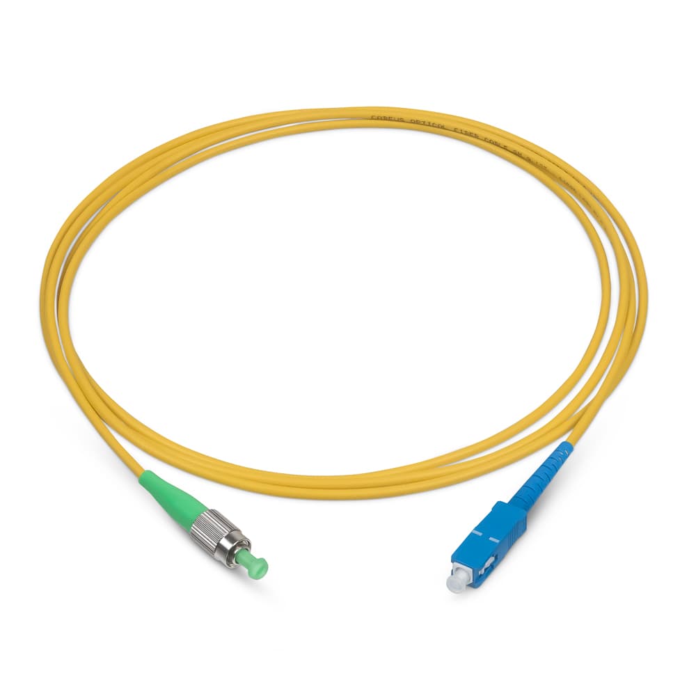 Патч-корд оптический simplex 1,5м FC/APC-SC/UPC 9/125 sm LSZH