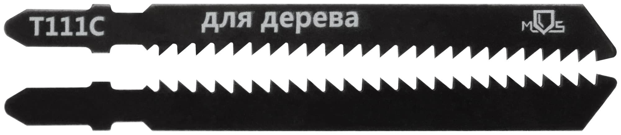 Полотна для лобзика, Т111С, по дереву, HCS, 100 мм, 2 шт.