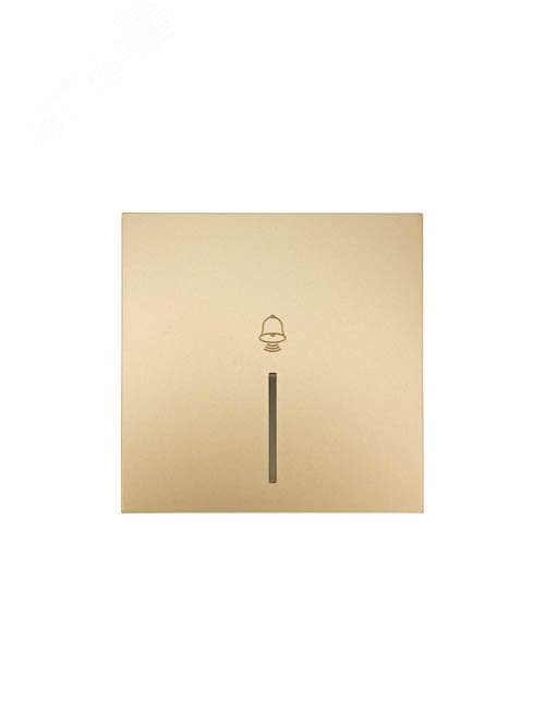 ZIMA Кнопка звонка с подсветкой, 10 А, механизм, золото Lezard 704-3688-108QC