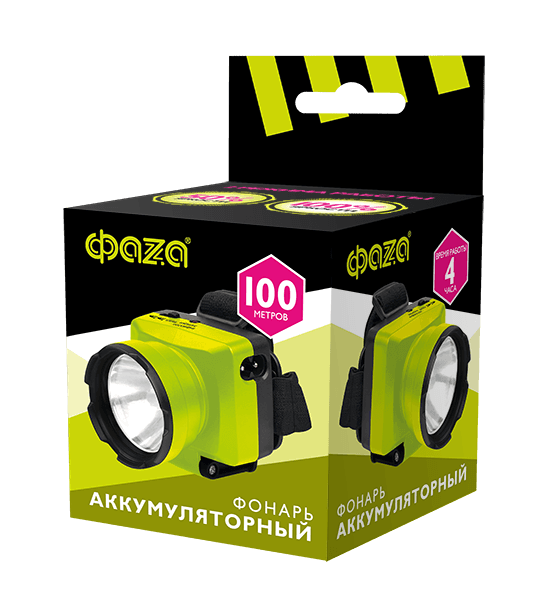 Фонарь AccuFH7-L1W-gn (зел.)