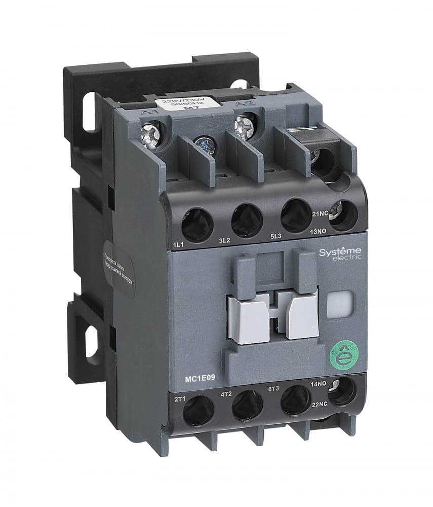 КОНТАКТОР MC1E 3P 9A НО+НЗ 380V/400V 50/60ГЦ (LC1E0910Q5)