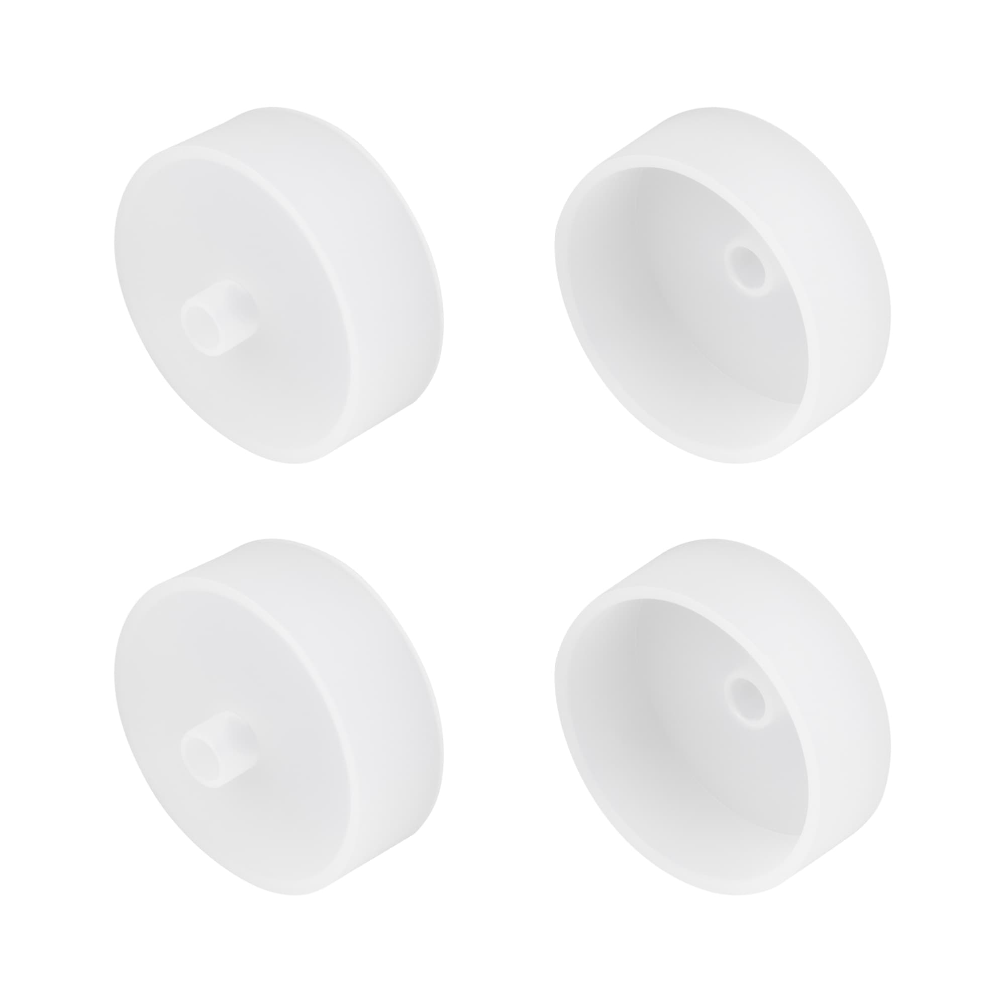 Заглушка WPH-FLEX-D40-360deg WHITE с отверстием (Силикон)