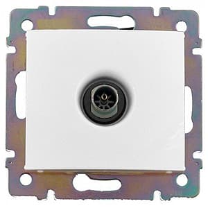 Розетка TV проходная белый VALENA DIY