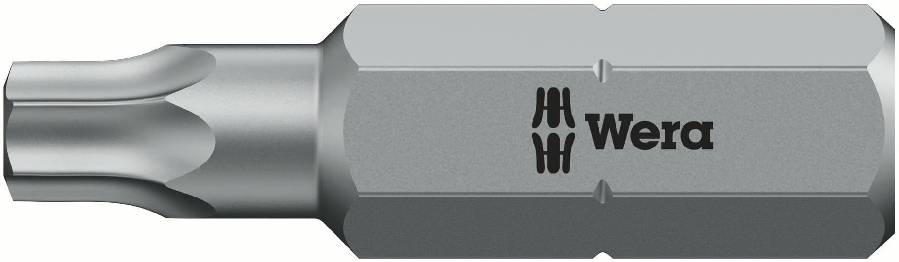 Бита 867/1 Z TORX BO с отверстием под штифт вязкая твердость хвостовик 1/4 C 6.3 TX 7X25 мм