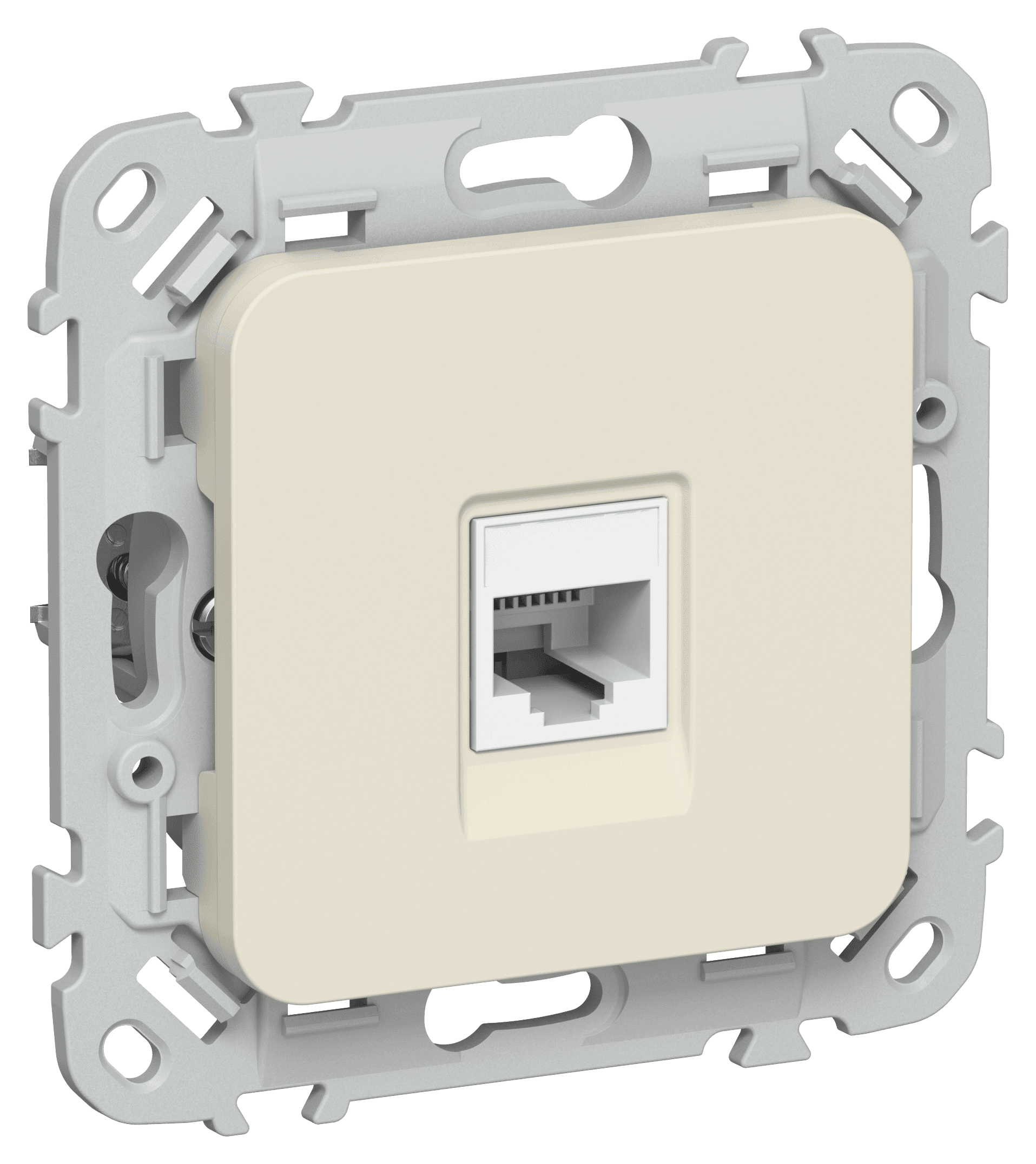 FLITE Розетка компьютерная RJ45 категория 5Е UTP РК5е-1-0-ФлСл сливочный IEK