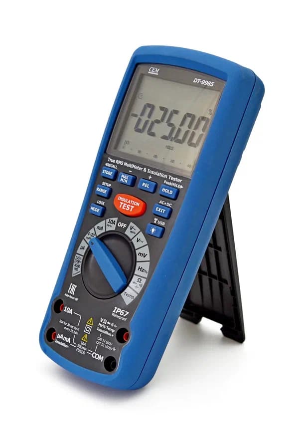Измеритель сопротивления изоляции с True RMS мультиметром DT-9985