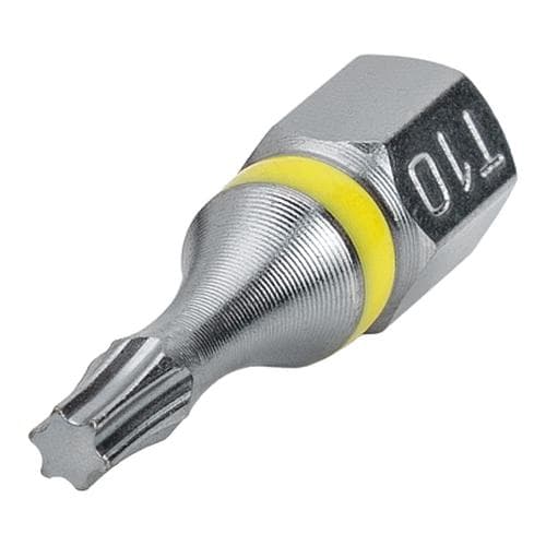 Бита с профилем TORX (торкс - шестилучевая звезда) TX10, длина 25 мм, хвостовик С6,3 мм, торсионная (3 шт)