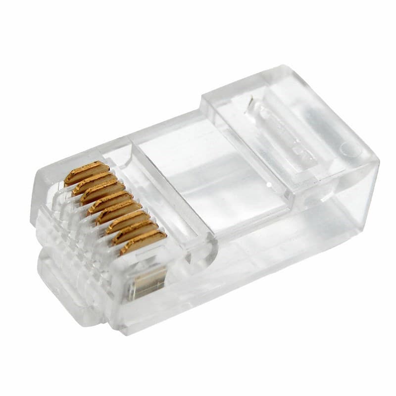 Разъем сетевой LAN на кабель. штекер 8Р8С (Rj-45) под обжим (2шт),