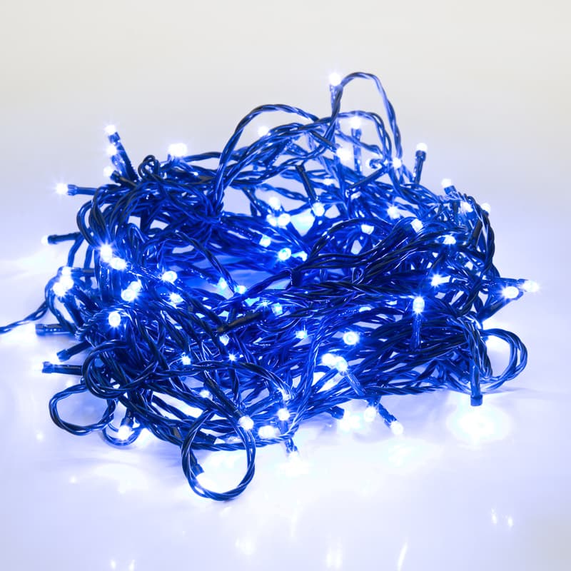 Гирлянда Твинкл Лайт 10 м, темно-зеленый ПВХ, 80 LED, Синий