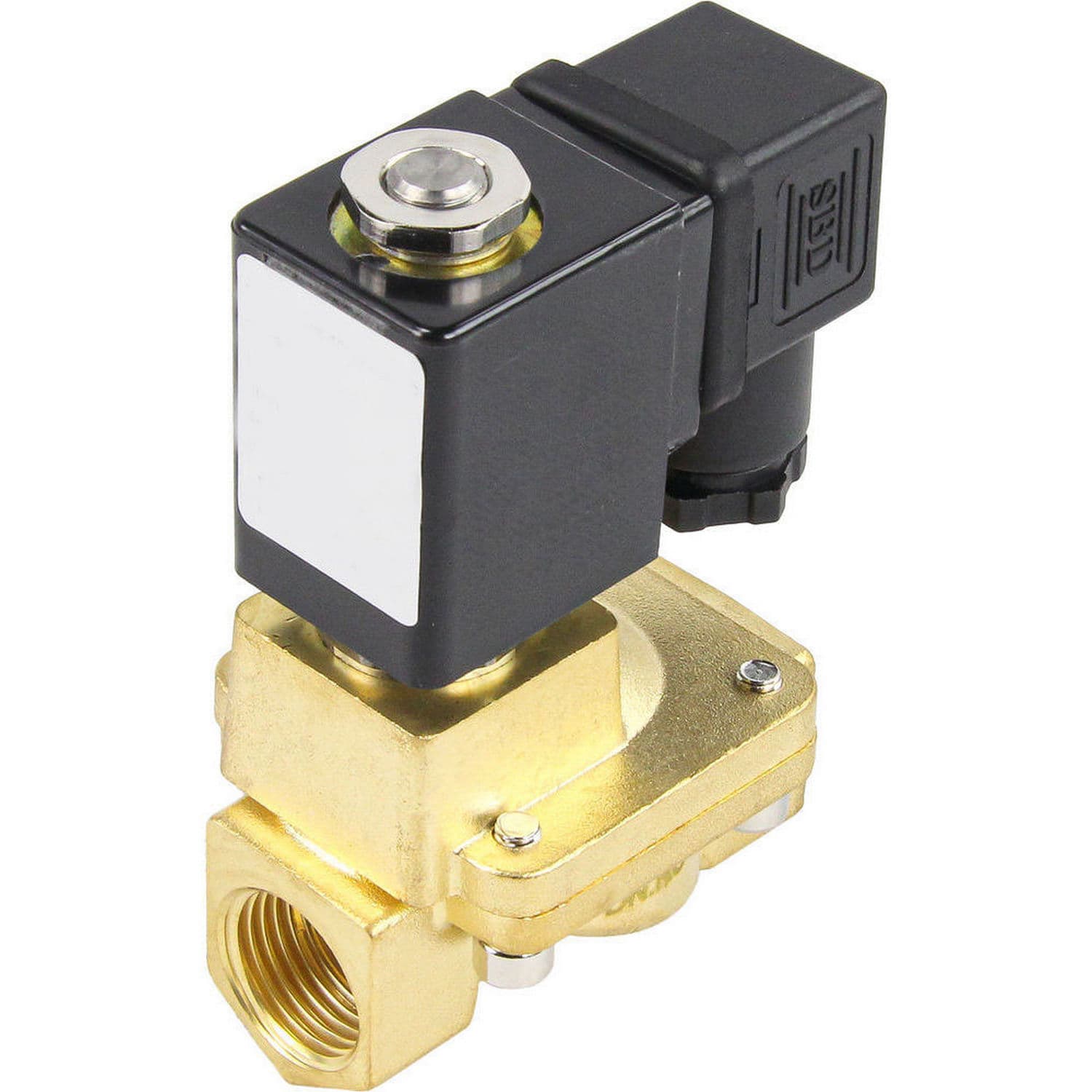 Электромагнитный клапан VS2W-400E-PU-NC 3/8'' Ду10 Ру10 латунный, пилотный НЗ, EPDM, катушка 220В