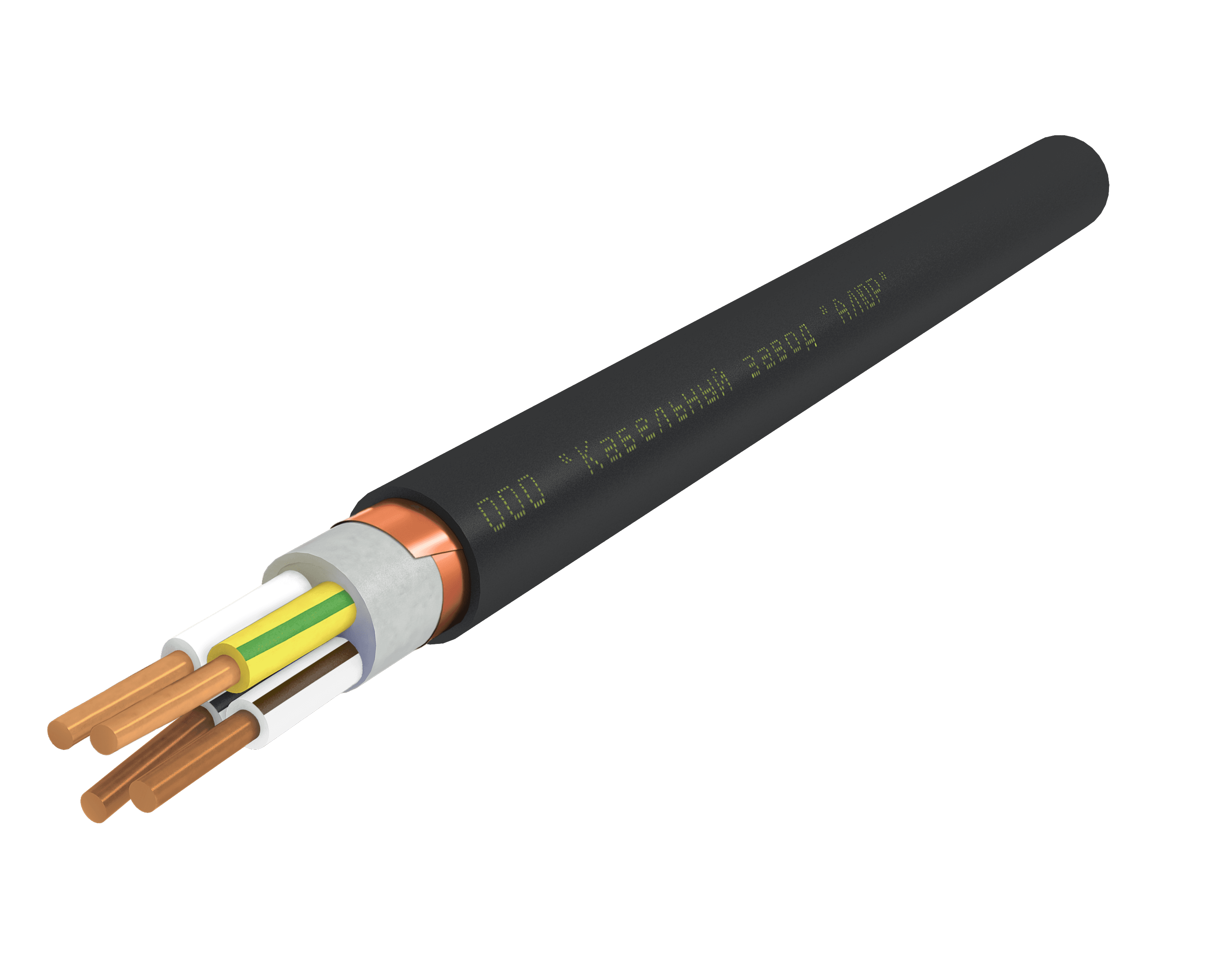 Кабель силовой ВВГЭнг(А)-LS 4х10.0 ок(PE)-1 Ч. бар