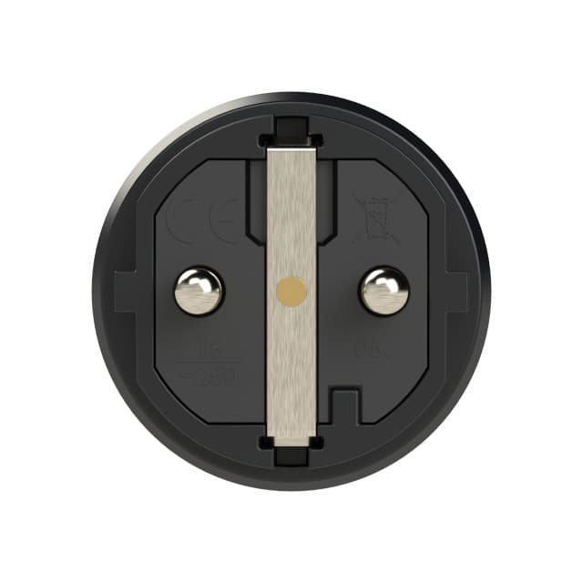 Вилка каб 16А/250V/2P+E/IP54 корпус черный, маркер черный