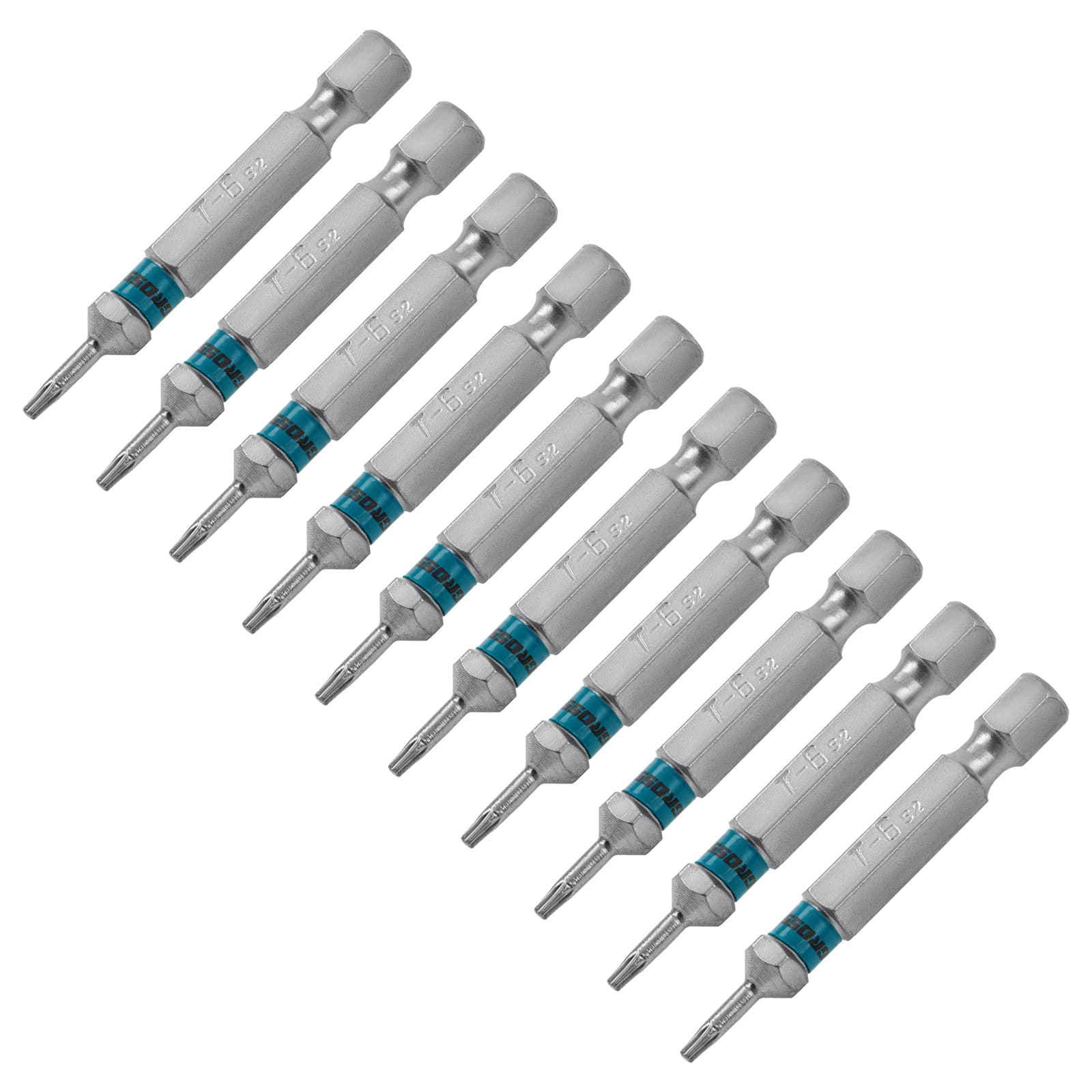 Набор бит TORX 6х50, сталь S2, 10 шт.
