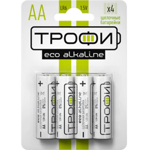 Батарейка Трофи LR6-4BL ENERGY Alkaline (40/720/17280)