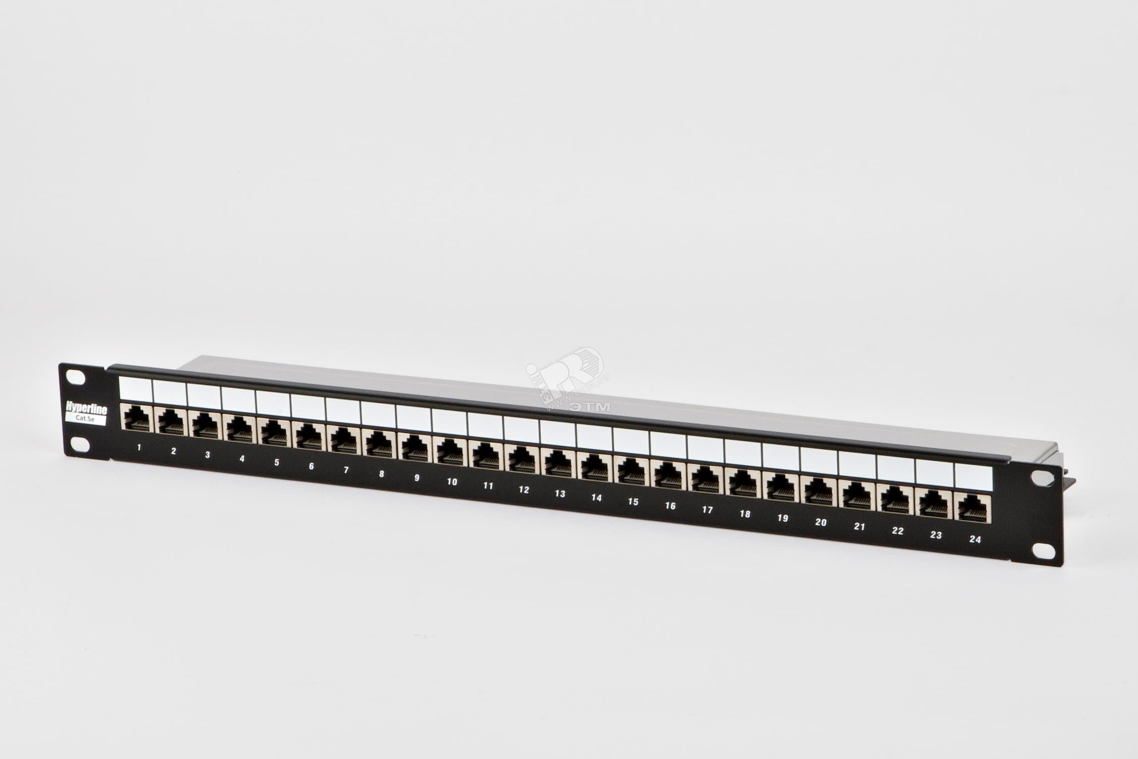 Патч-панель 19 1U 24 порта RJ-45 полн. экран. категория 5e Dual IDC