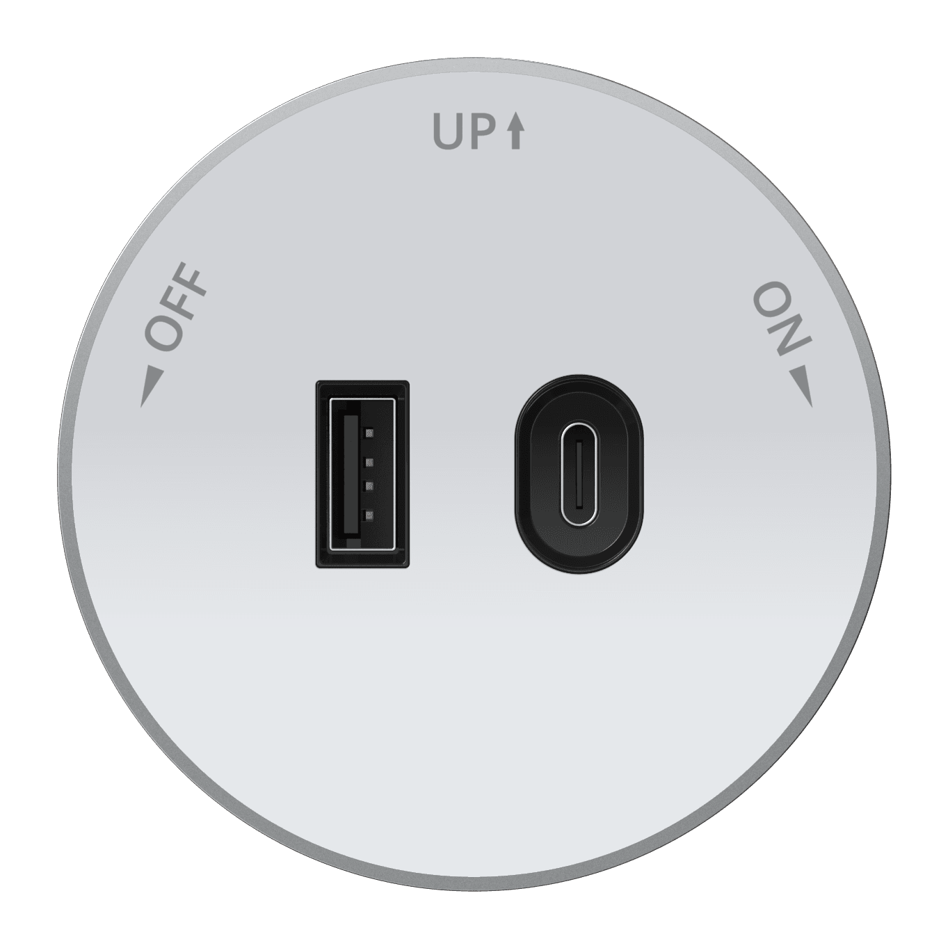 MultiTrack Розетка 2хUSB (тип А+С) 18Вт, 5В/3А Белый