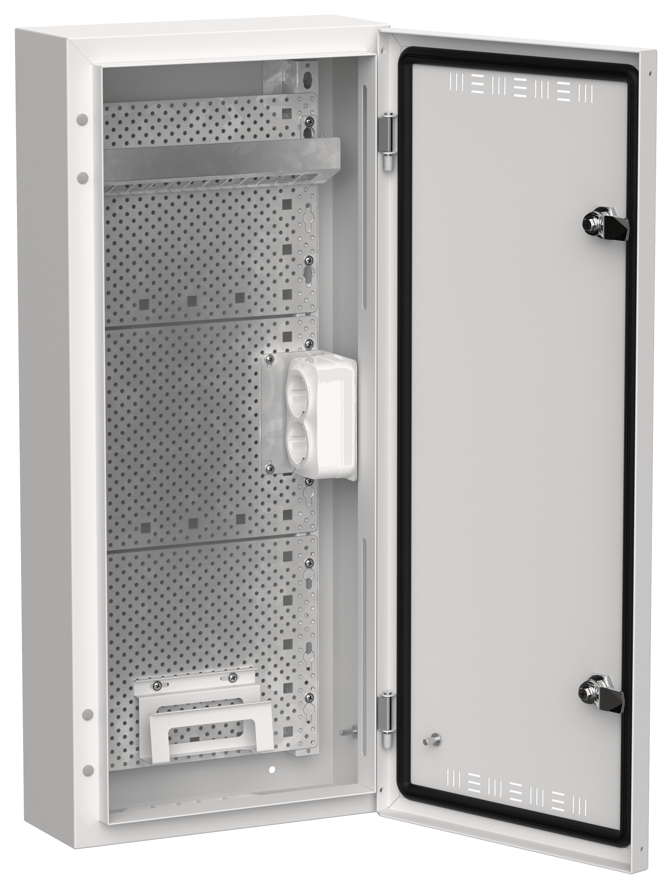 TITAN 5 Корпус мультимедиа ЩРн-48 (1х48) 710х310х140мм IP30 белый IEK