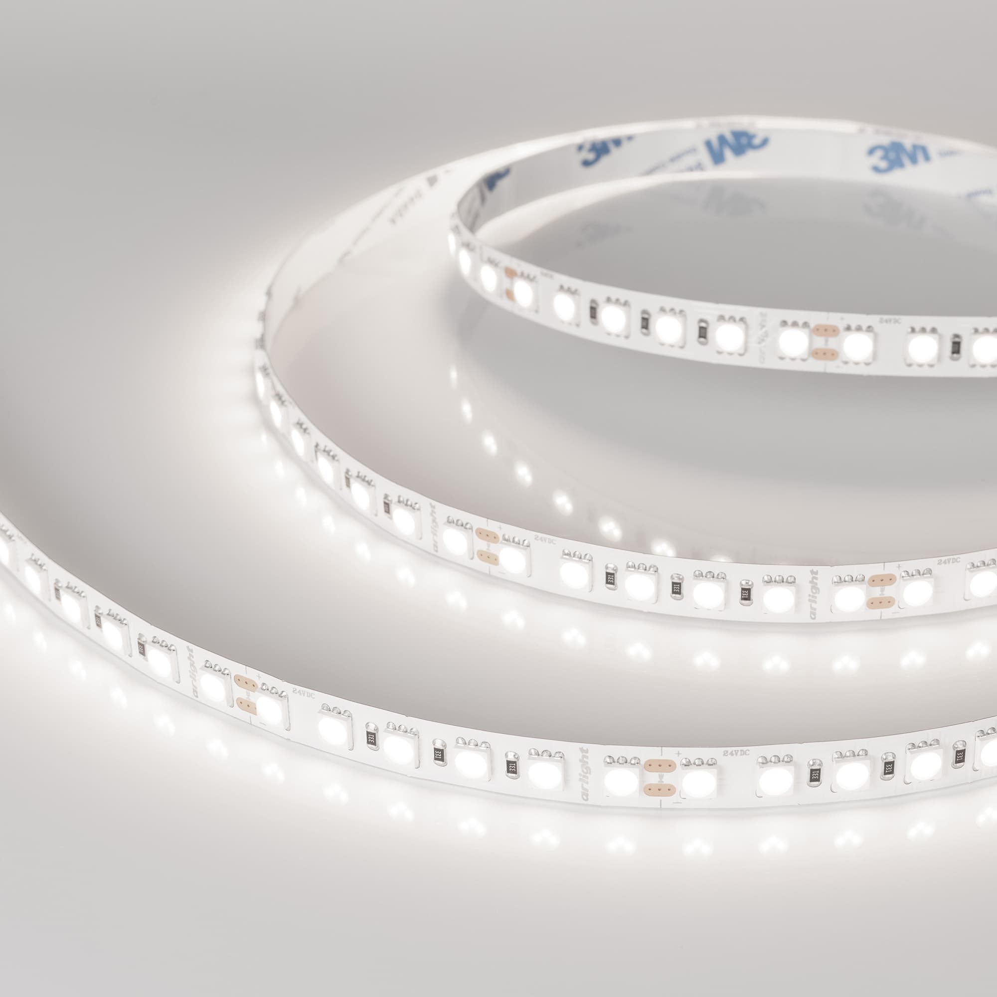 Лента светодиодная 23 Вт/м 24В IP20 5000K 96LED/м RT-B96-10mm SMD 5060 5 м
