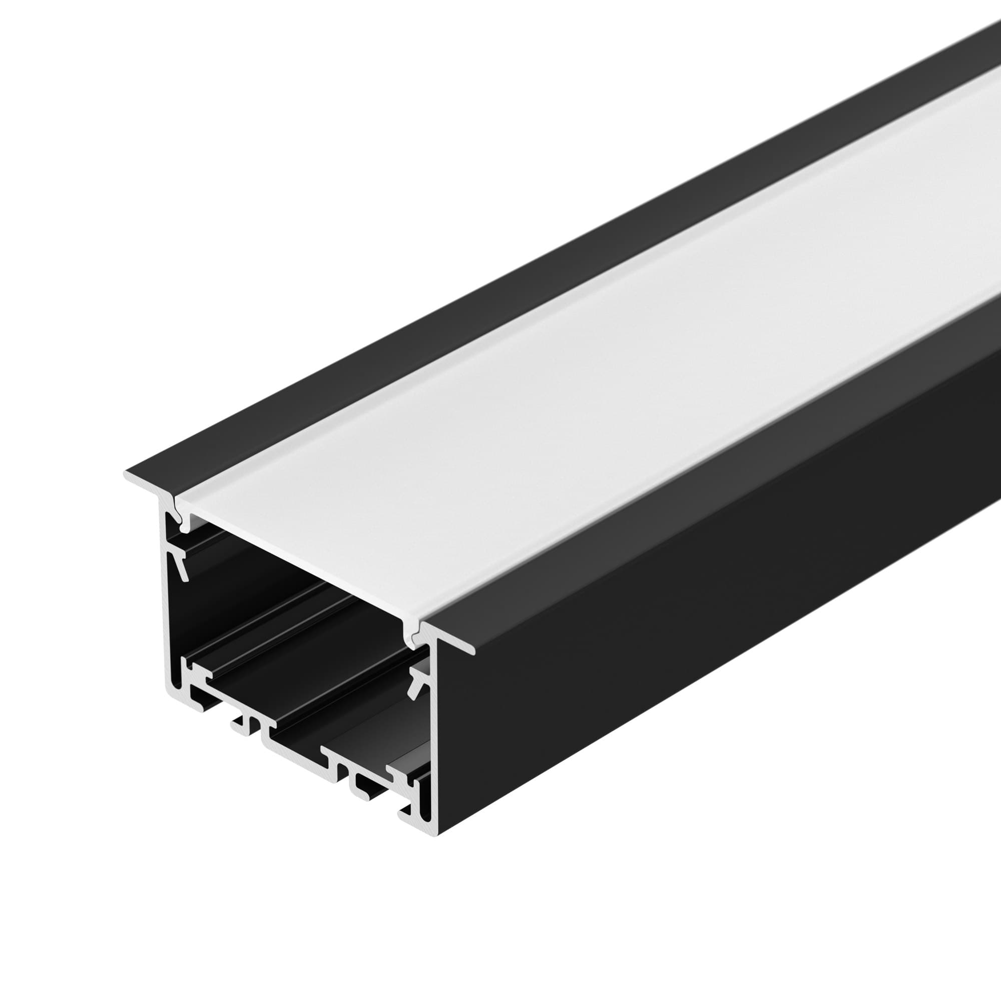 Профиль S2-LINIA69-F-2500 SEAMLESS BLACK ( Алюминий)