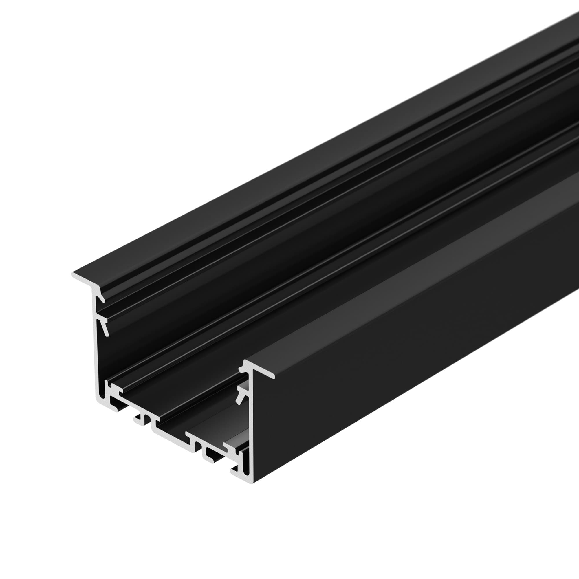 Профиль S2-LINIA69-F-2500 SEAMLESS BLACK ( Алюминий)