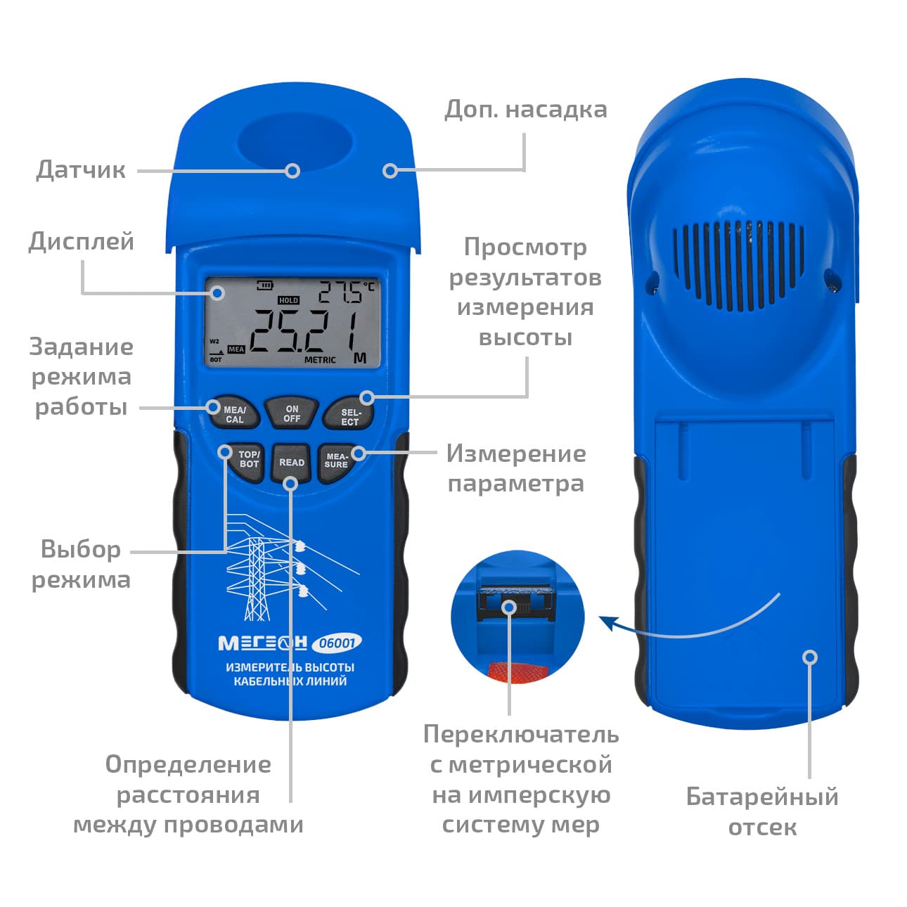 Измеритель высоты кабельных линий 06001