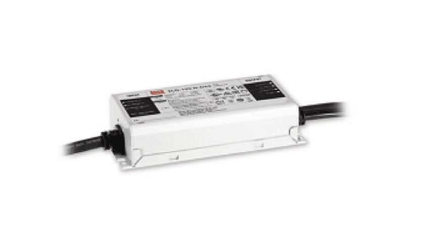 Источник питания AC-DC, 100Вт, вход 100…305В AC, 47…63Гц/142…431В DC, выход 71…142В/700мА, рег. вых 350…1050мА, изоляция 3750В AC, в корпусе 140х63х32мм, -40…+90°С, DALI-2 димминг