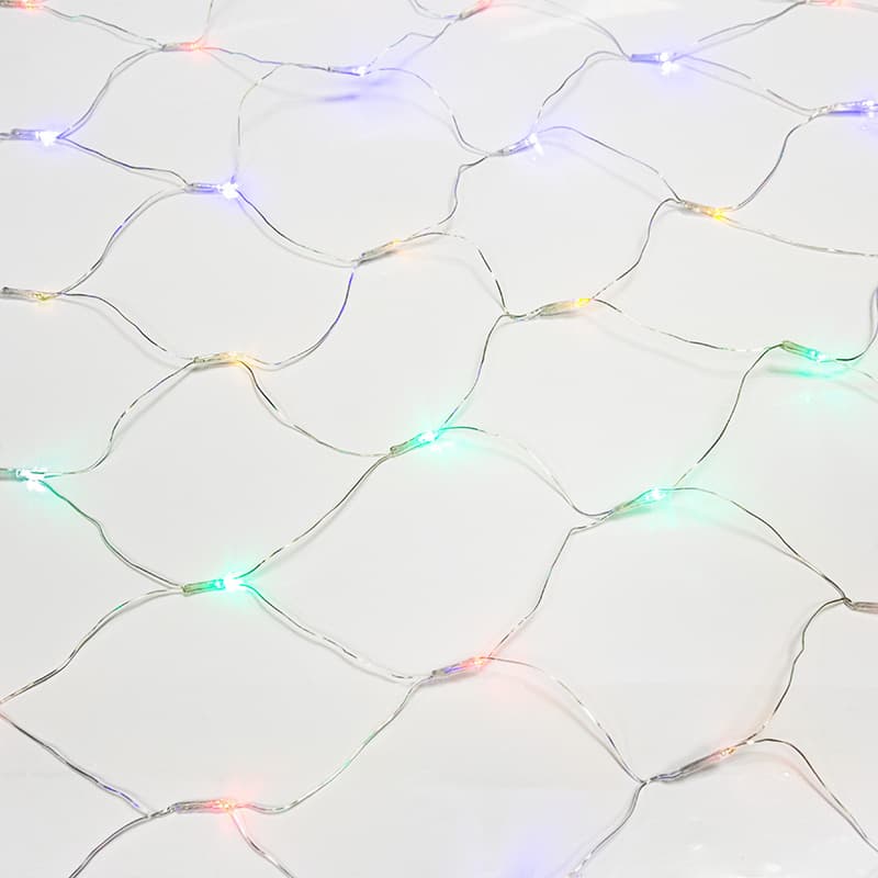 Гирлянда Сеть 1,8х1,5 м, прозрачный ПВХ, 180 LED мультиколор