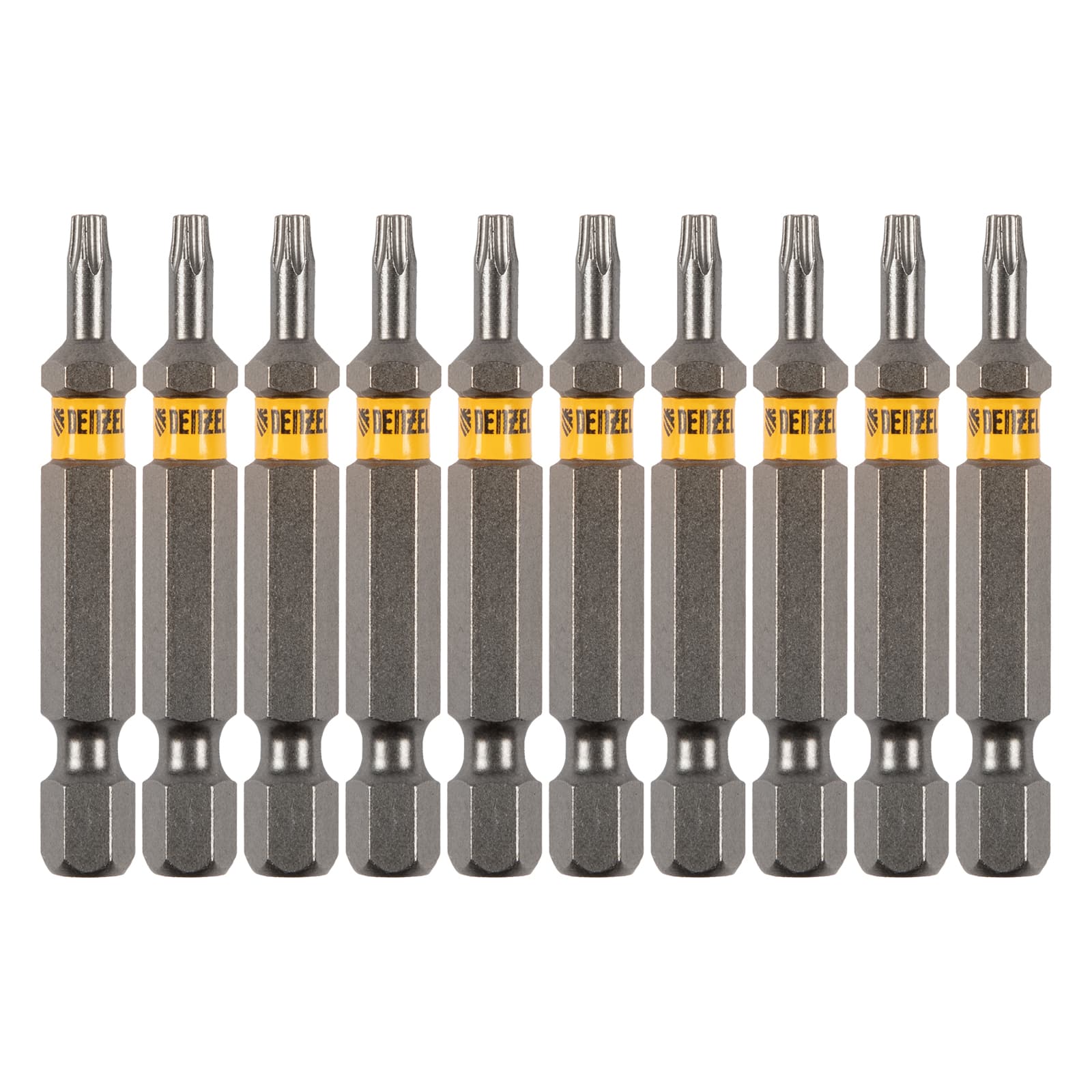 Набор бит TORX 10х50, сталь S2, шестигранный профиль, 10 шт.