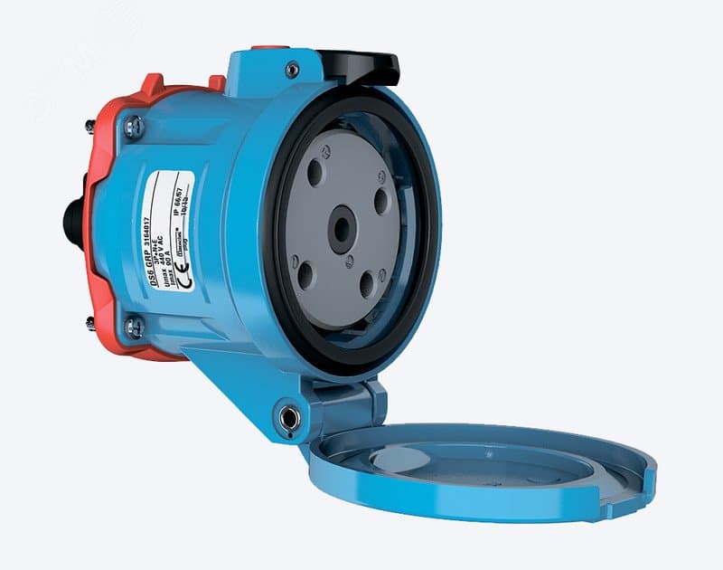 Механизм розетки 90A, 400V, 3P+N+E, DS 6