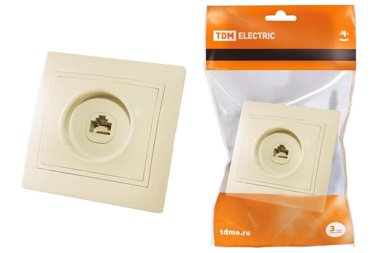 Розетка компьютерная RJ45  сл. кость Таймыр TDM