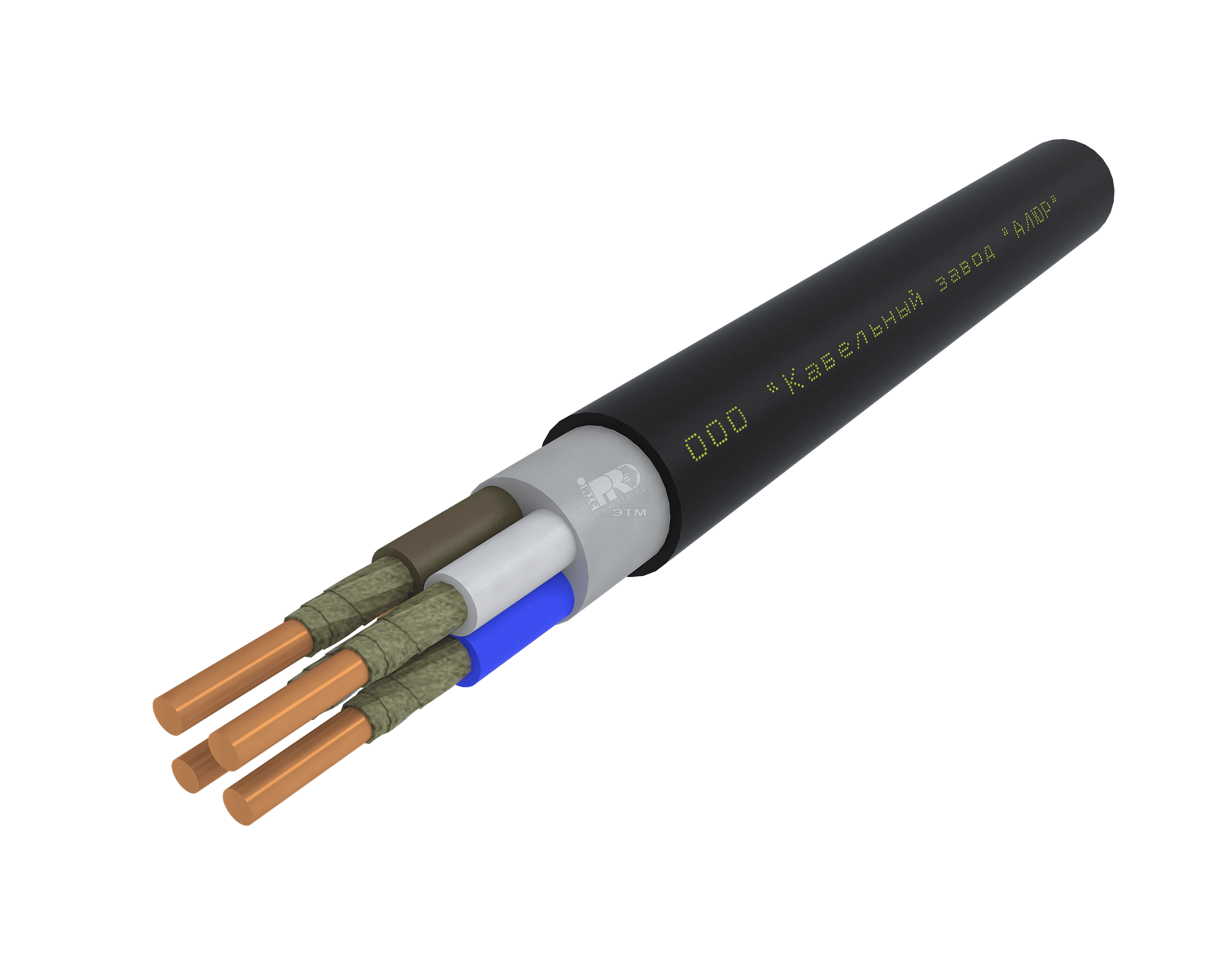Кабель силовой ВВГнг(А)-FRLSLTx 4х4 ок(PE)-0.66 черный бухта