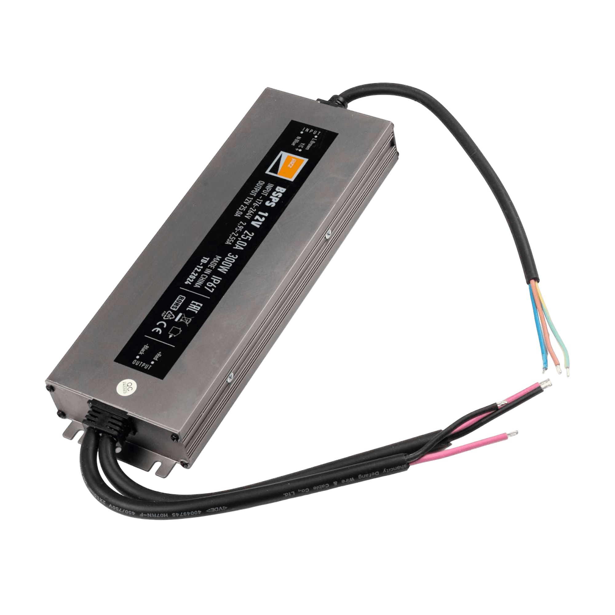Драйвер LED, 300Вт, 12В IP67