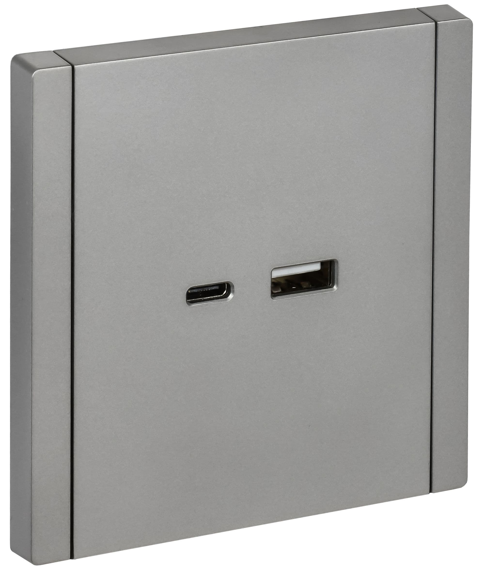 FORTE&PIANO Розетка USB A+C 18Вт FP551 сталь IEK