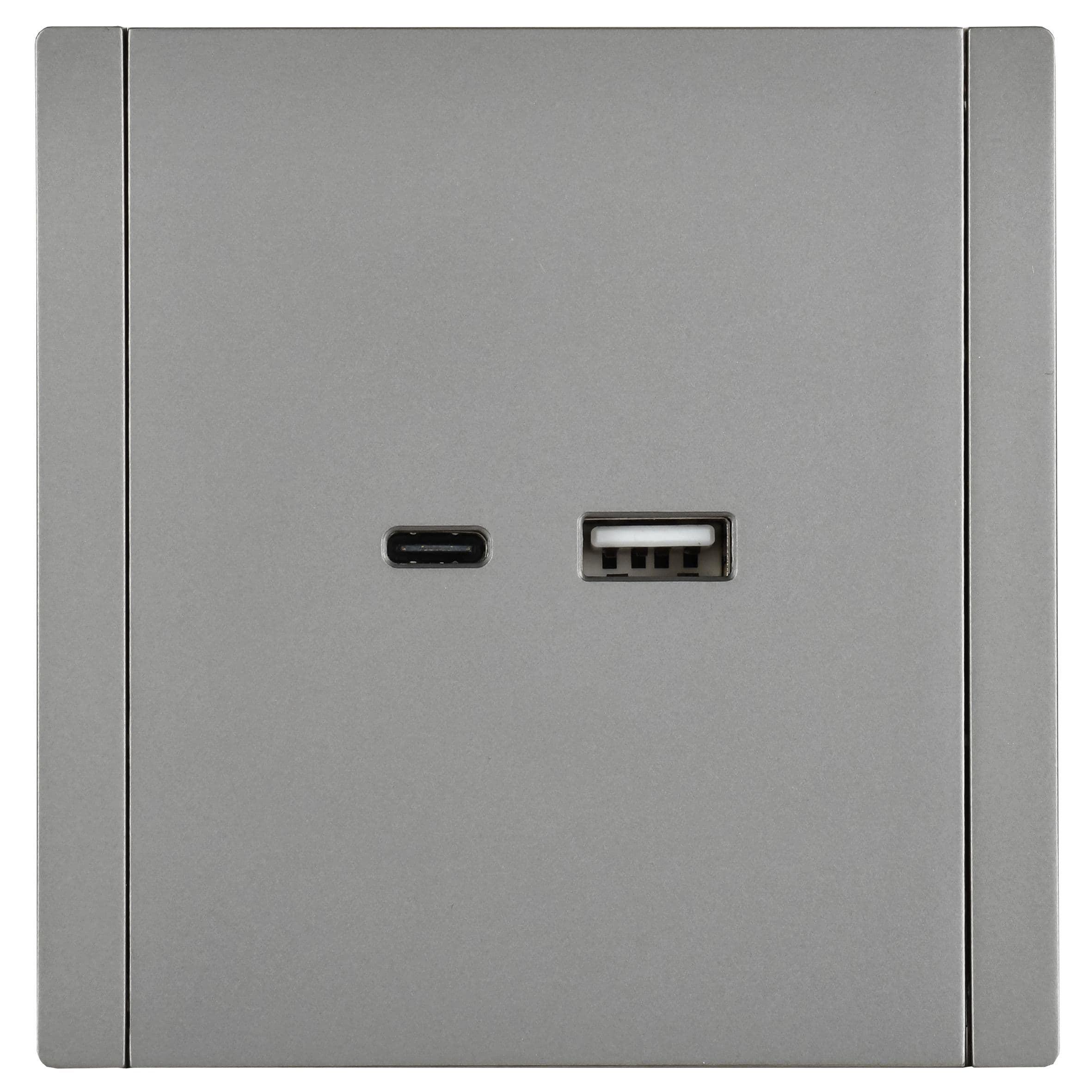 FORTE&PIANO Розетка USB A+C 18Вт FP551 сталь