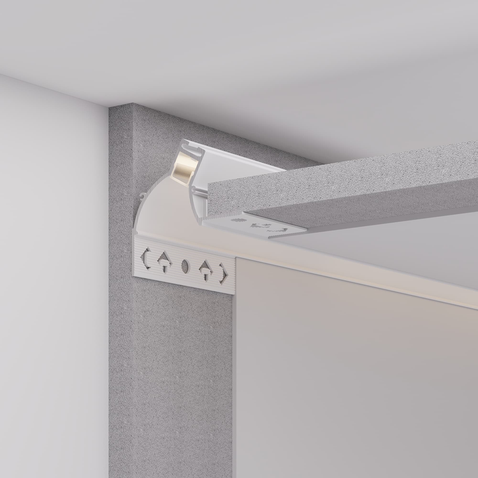 Профиль ARH-CEIL-BEVEL-EDGE-2000 WHITE ( Алюминий)