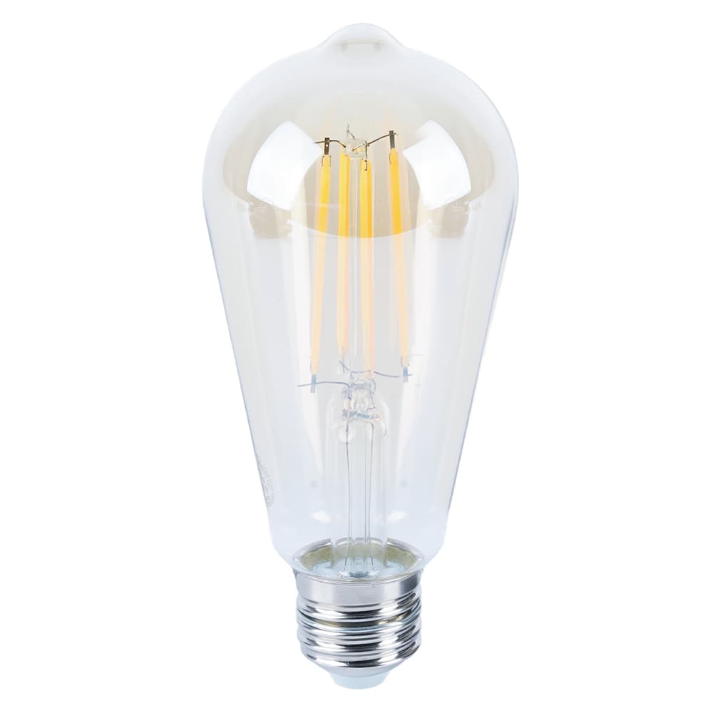 LED 3вт Е27,2700К,прозрачный золотой ST64 Feron