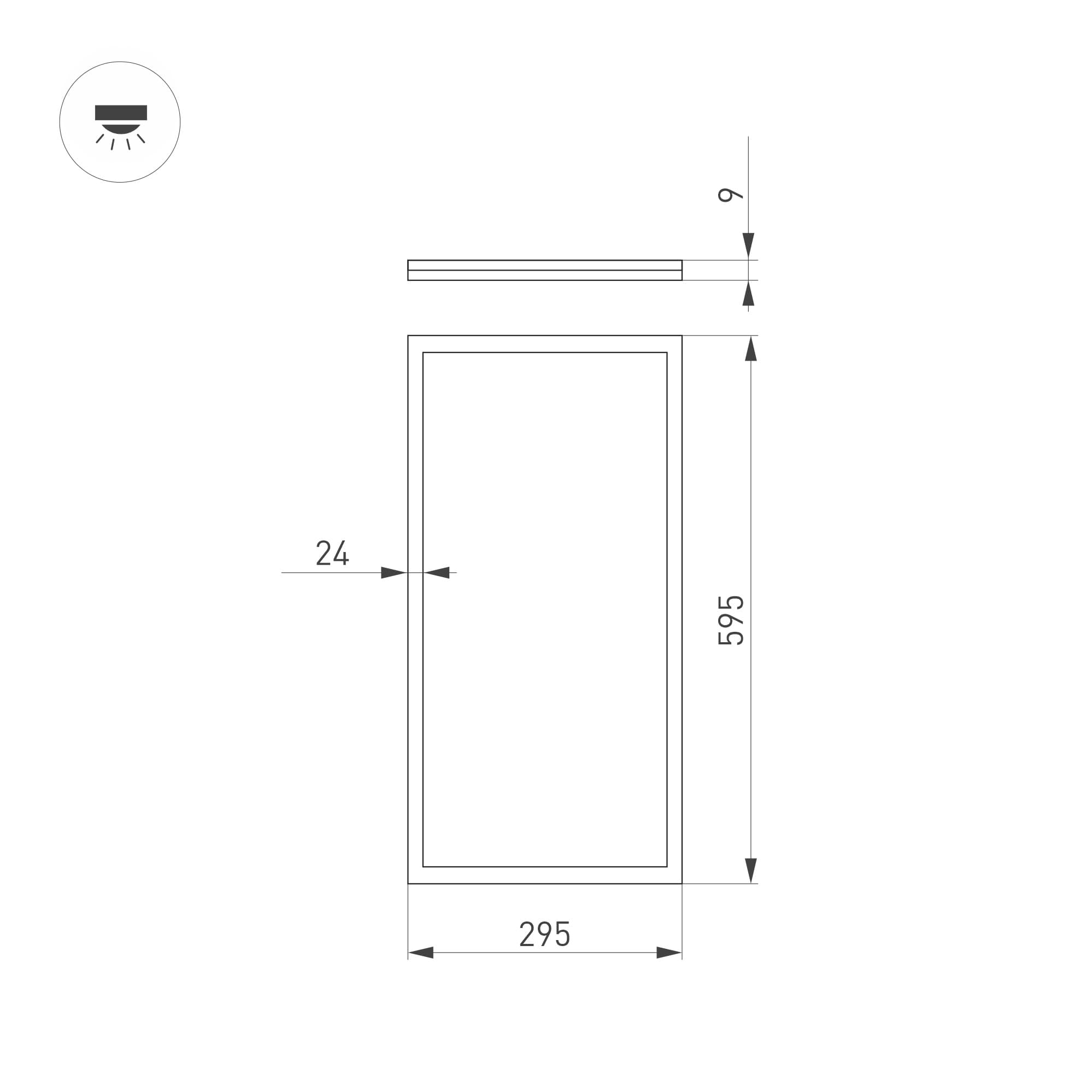 Экран ALM-W13-2020 OPAL-PM матовый (Пластик)