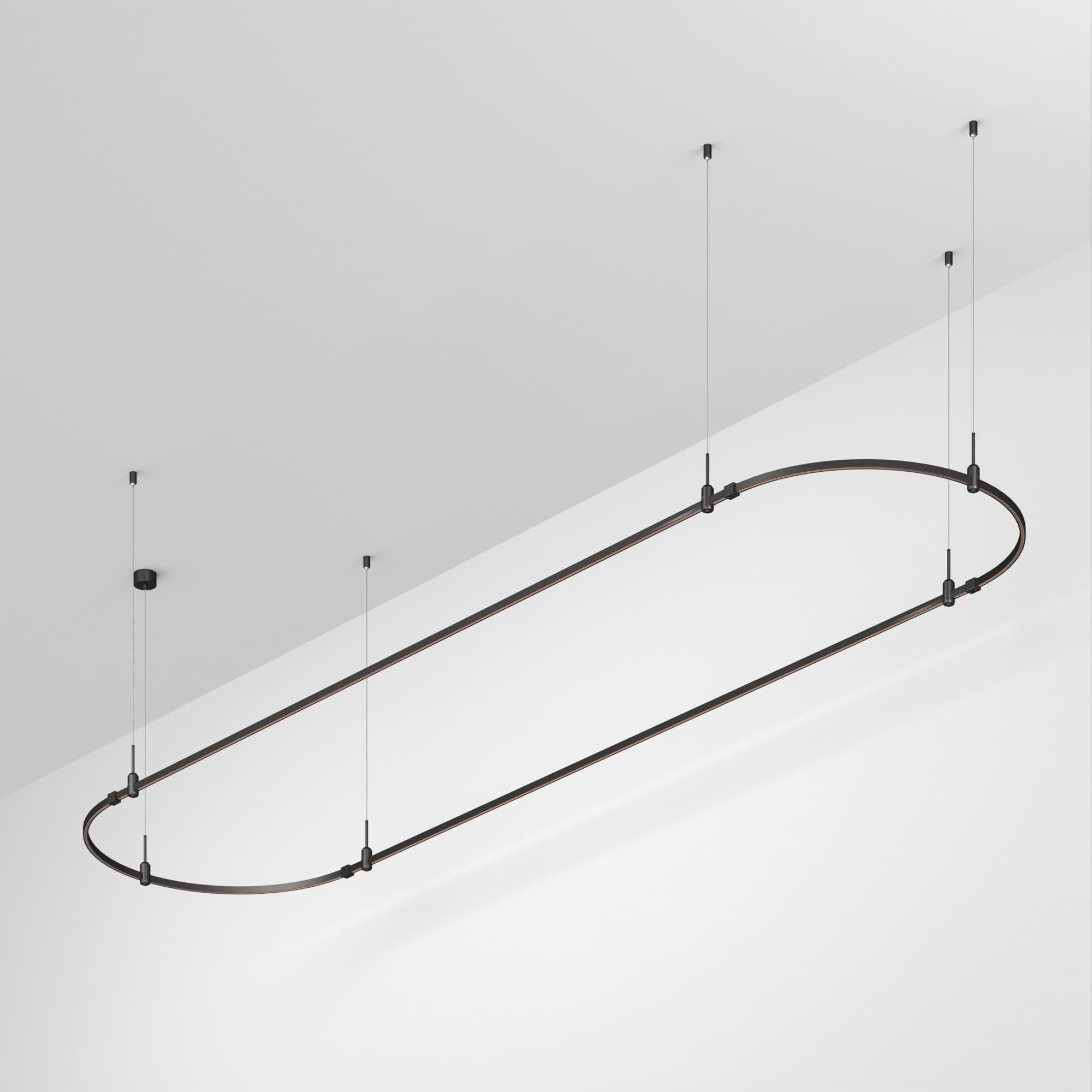 Трек ART-APRIORI-OVAL-HANG-4000x1000 (BK) (ARL, IP20 металл, 3 года)