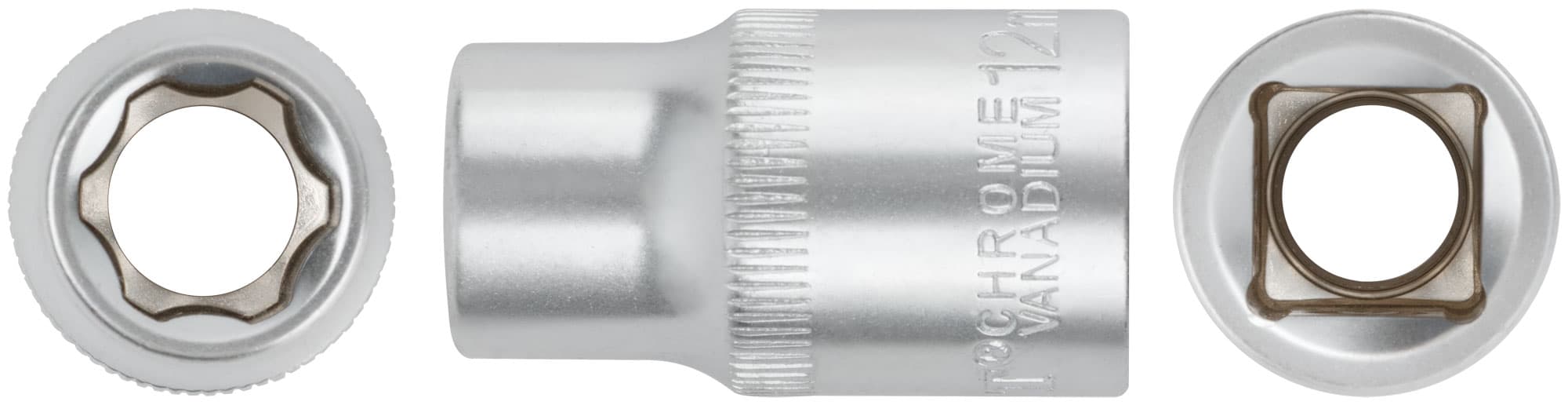 Головка 6-гранная CrV 1/2'' 12 мм