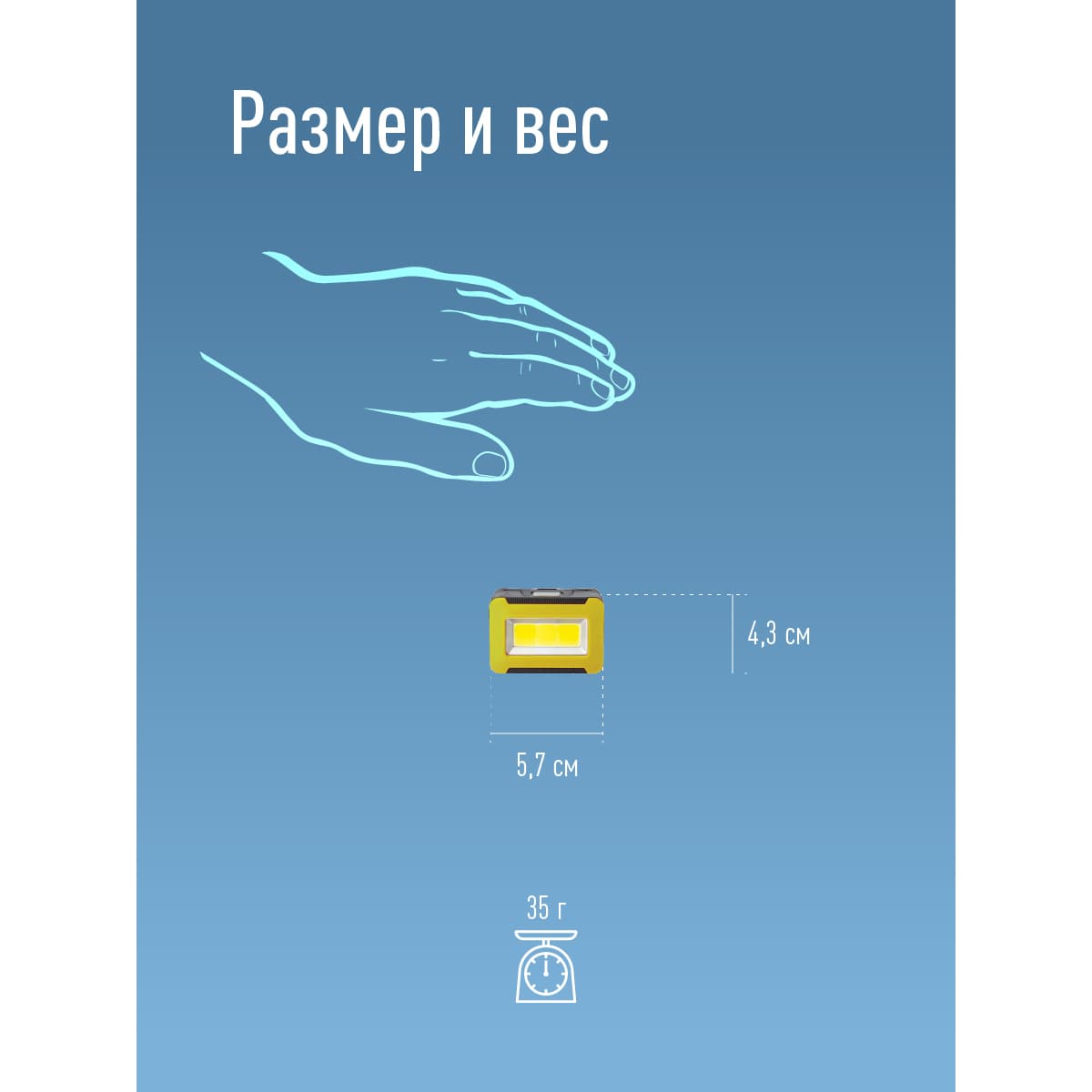 Фонарь налобный 3ВтCOBLED/3xAAA/корпус ABS-пластик