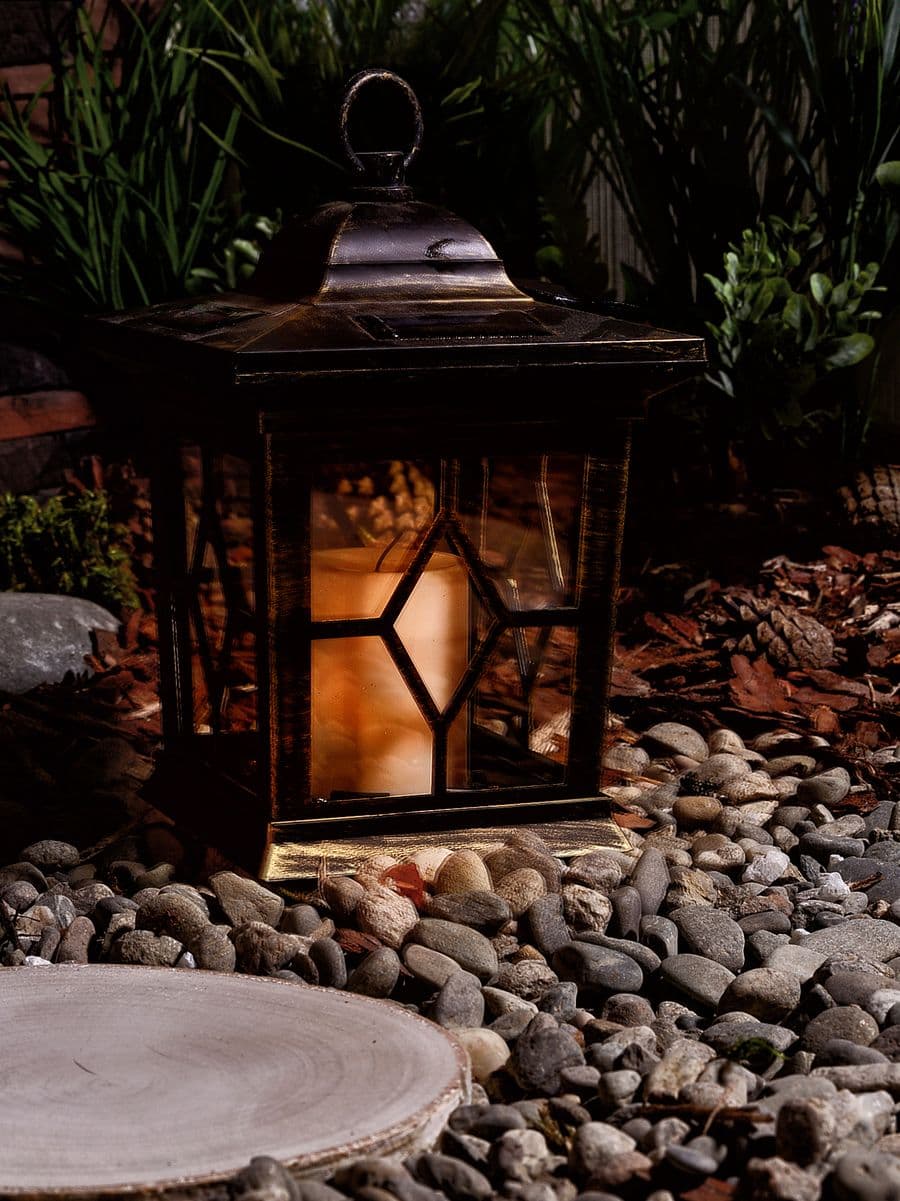 Светильник светодиодный садовый USL-S-180/PT220 на солнечной батарее Bronze lantern Special