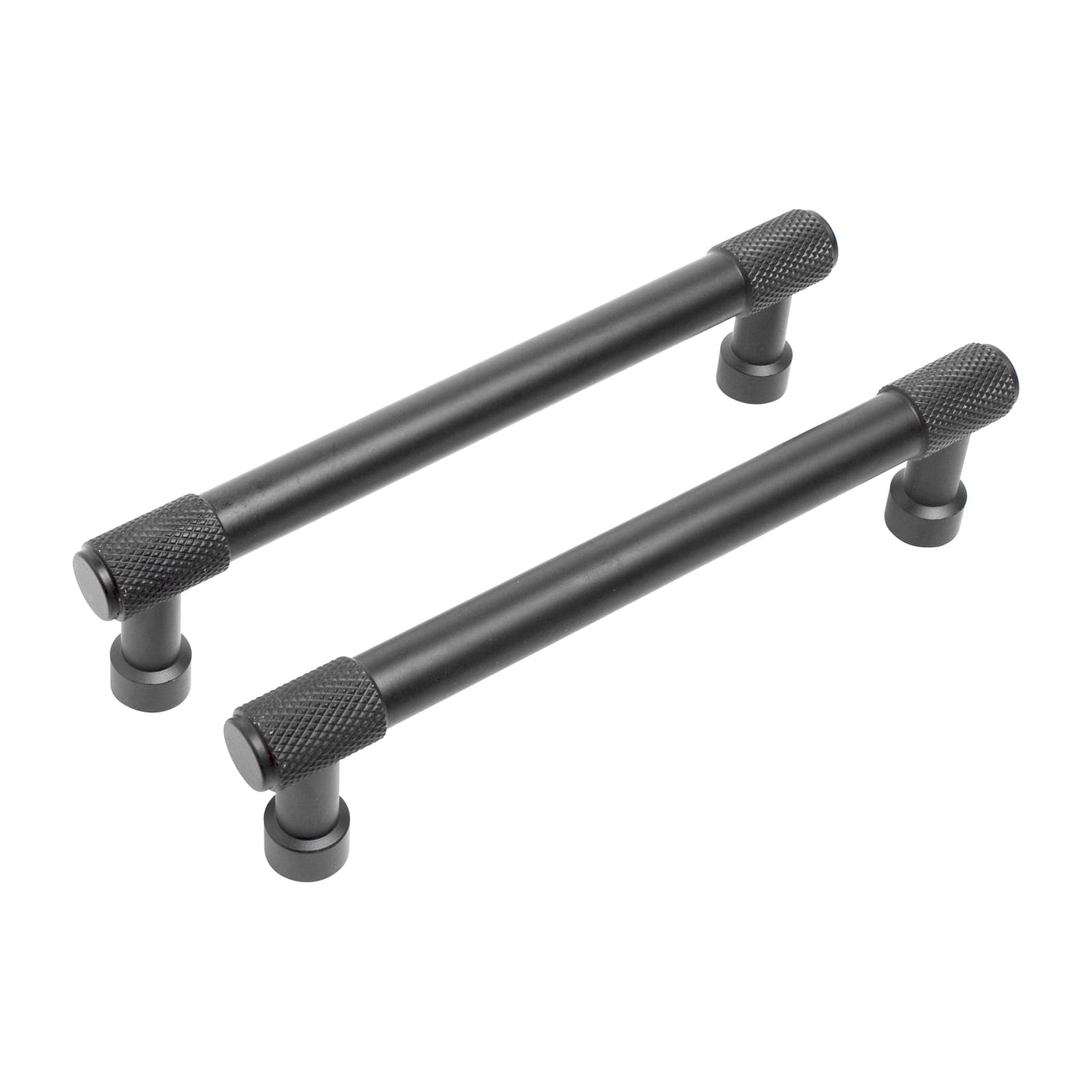 Ручка-скоба мебельная StahlBuro AP2307-128 2шт., BL матовый черный