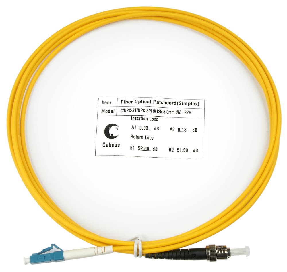 Патч-корд оптический simplex 2м LC-ST 9/125 sm LSZH