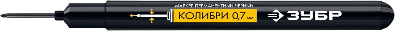Маркер перманентный для отверстий КОЛИБРИ черный, 0.7-1 мм
