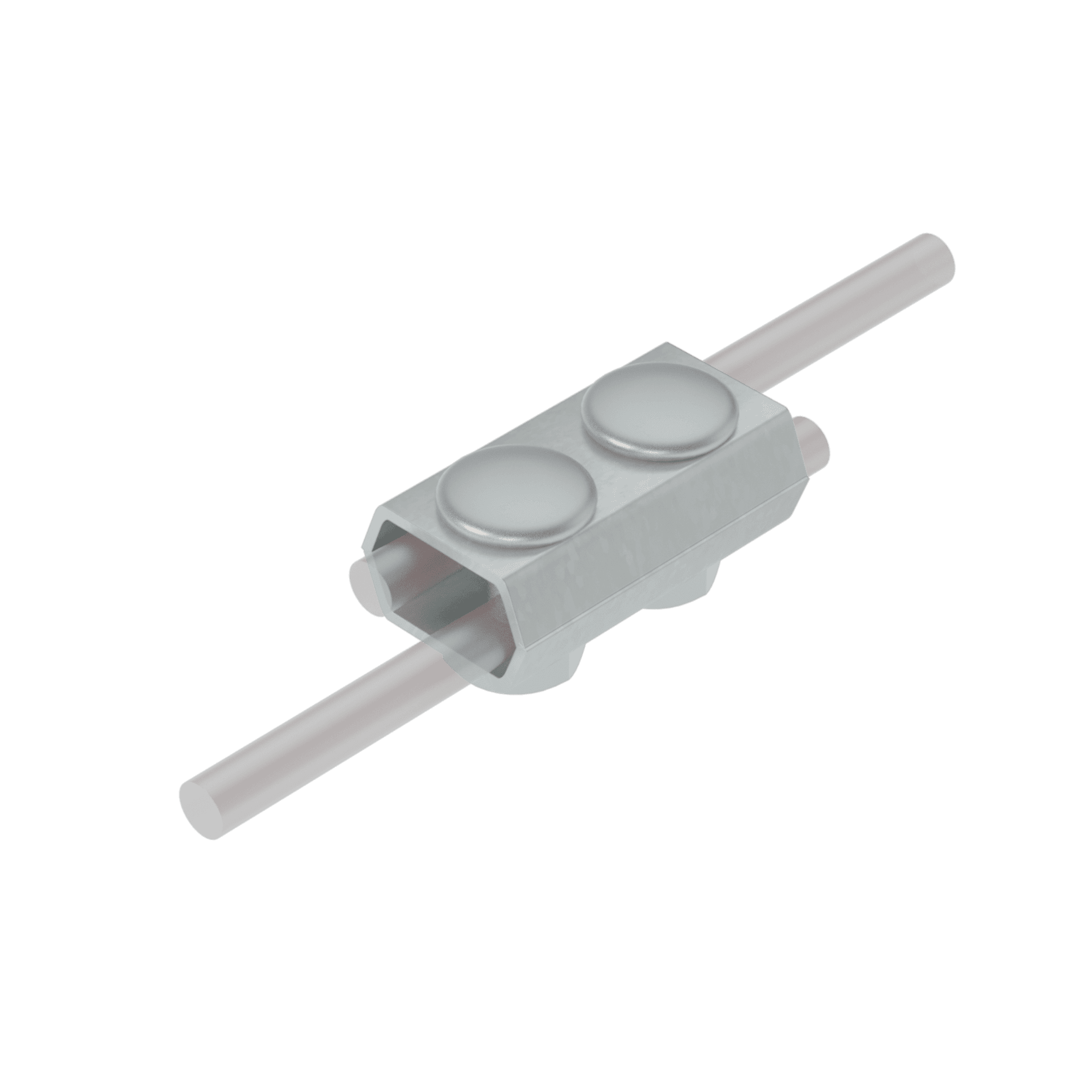 Соединитель прутка параллельный D 5-8 мм INOX304