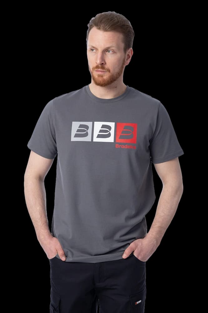 Футболка Brodeks KS705, серый L
