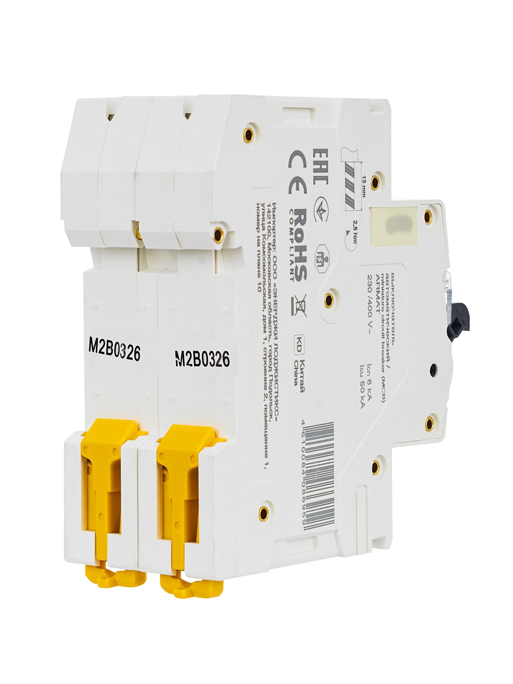 ARMAT Автоматический выключатель M06N 2P B 3А IEK