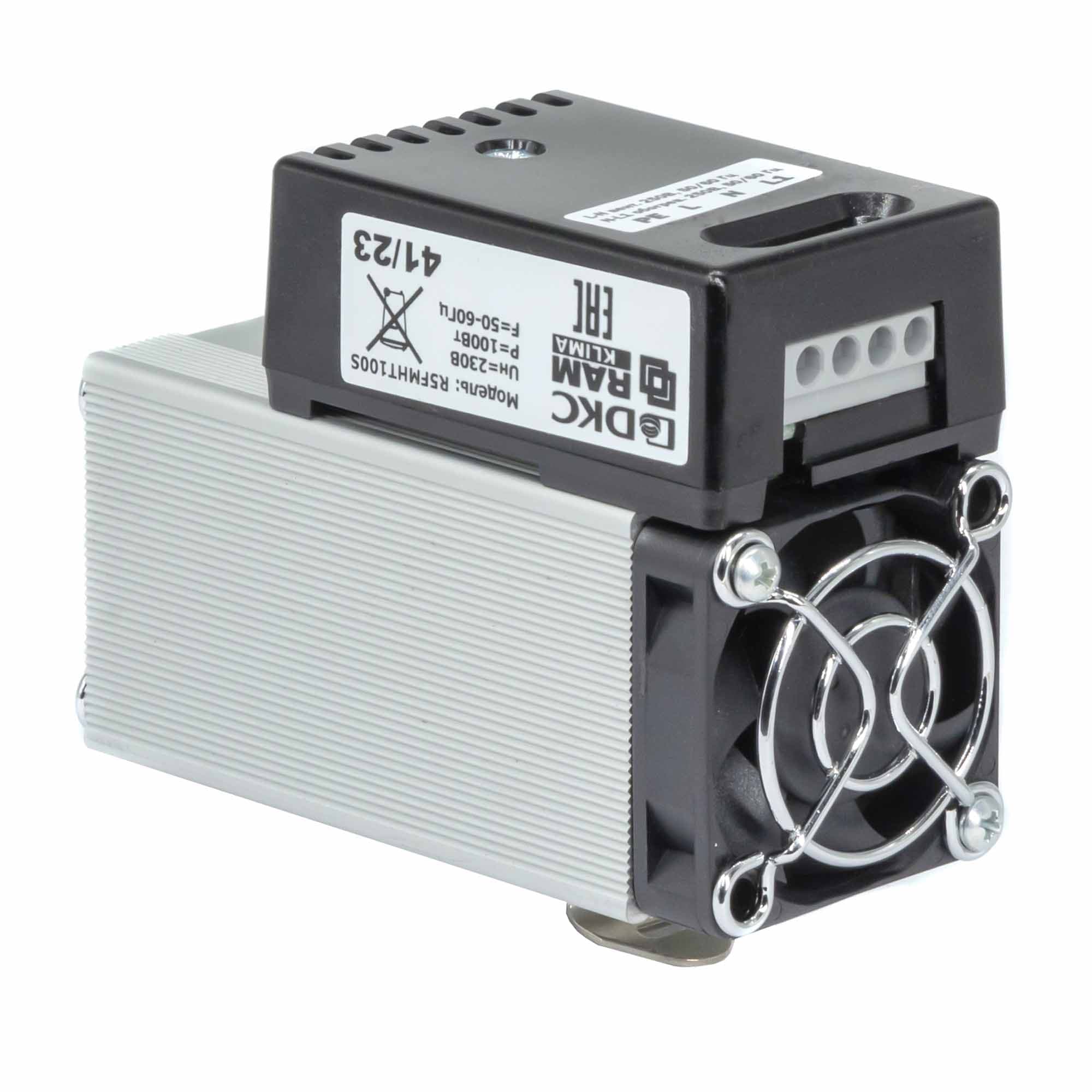 Компактный обогреватель с вентилятором, P=100W, 230V