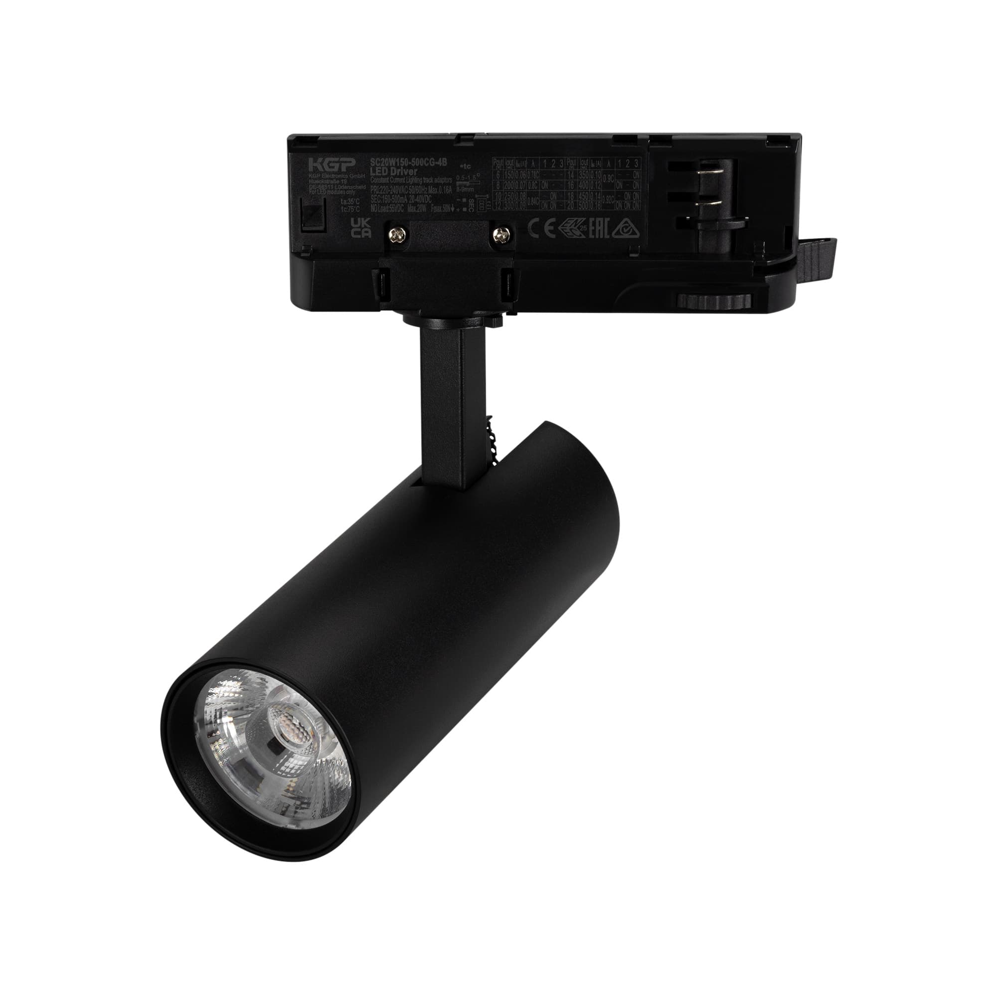 Светильник светодиодный трековый LGD-GERA-4TR-R55-10W Day4000 (BK, 15 deg, 230 В) (ARL, IP20 металл, 5 лет)